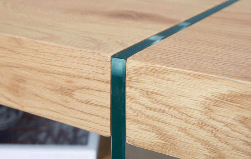 Couchtisch BENINA mit Ablage Wildeiche Optik
