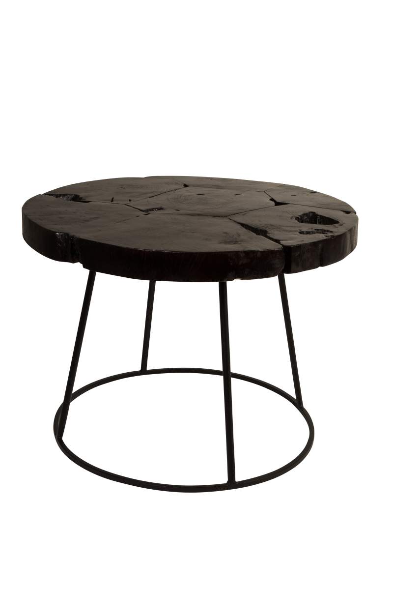 Couchtisch KRATON von DutchBone mit Teakholz Platte