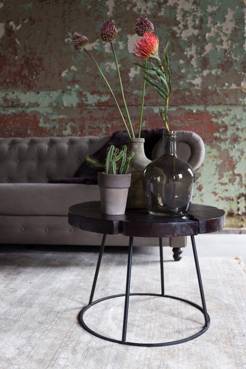 Couchtisch KRATON von DutchBone mit Teakholz Platte