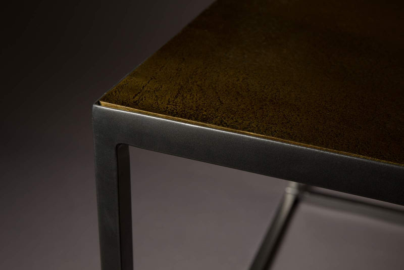 Couchtisch LEE mit Vintage Messing Platte von DutchBone