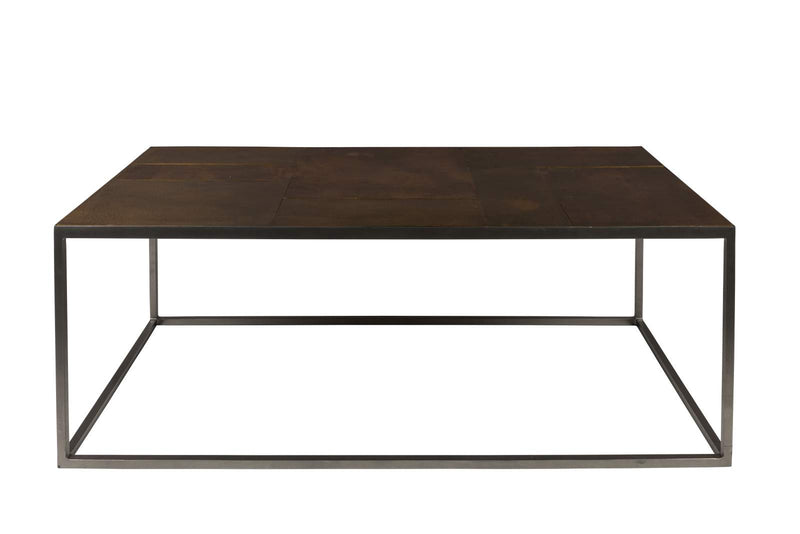 Couchtisch LEE mit Vintage Messing Platte von DutchBone