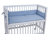 tiSsi® Polster Nestchen 90x40 cm in Blau mit Kronen