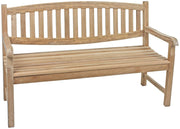 Teak Gartenbank LOMBOK 150 cm mit Armlehne