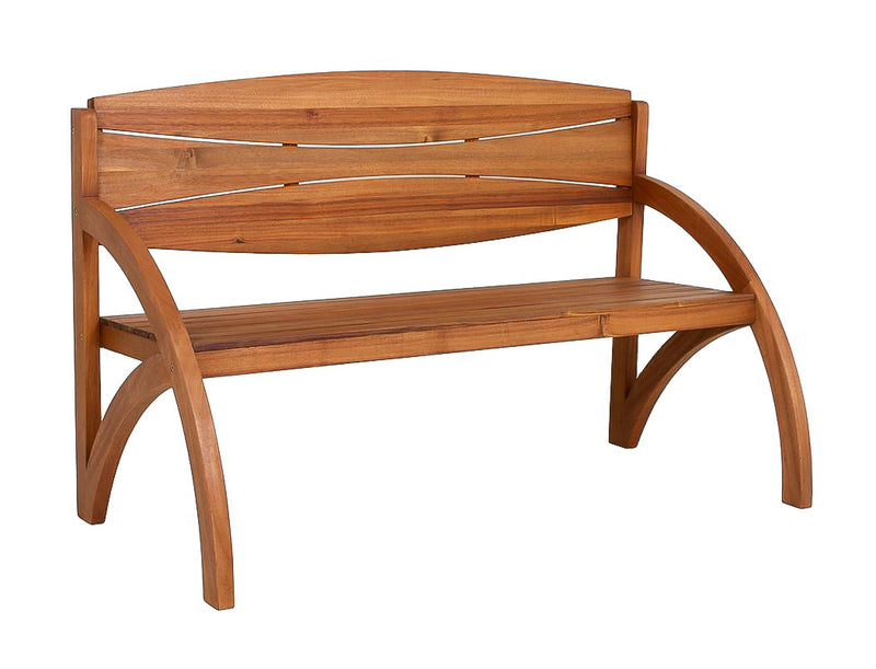 Gartenbank HAIDA 140 cm mit Armlehne aus Akazie