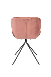 Esszimmerstuhl OMG VELVET Samt Rosa von ZUIVER