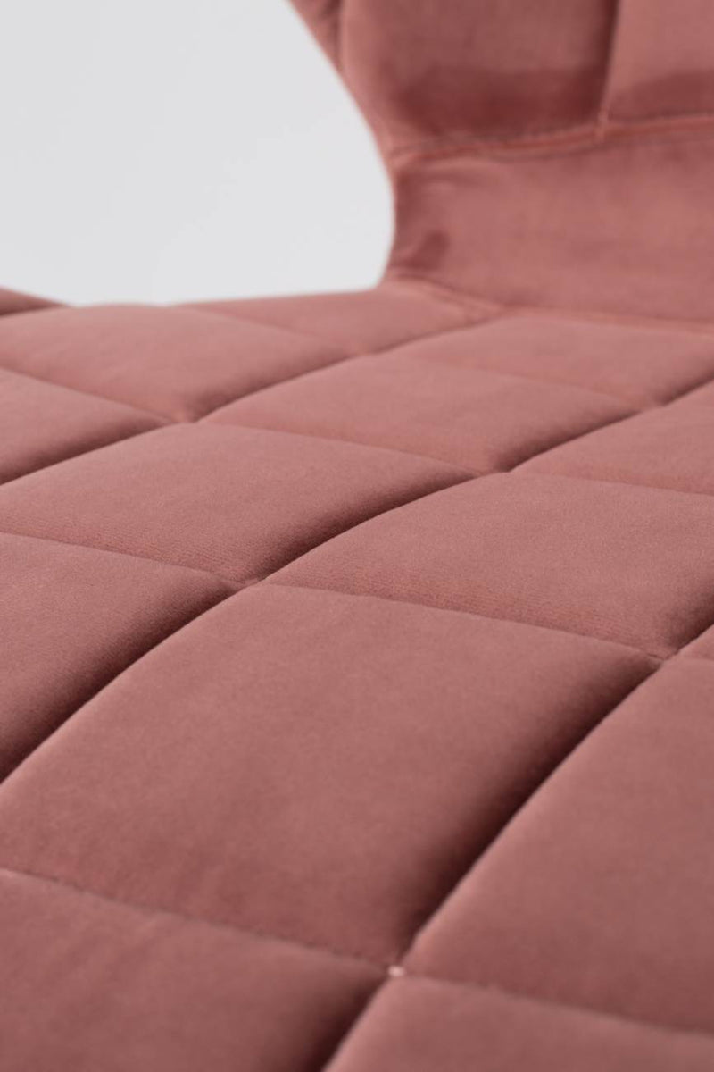 Esszimmerstuhl OMG VELVET Samt Rosa von ZUIVER