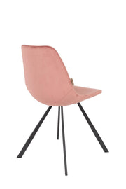 Esszimmerstuhl FRANKY VELVET Samt Rosa von DutchBone