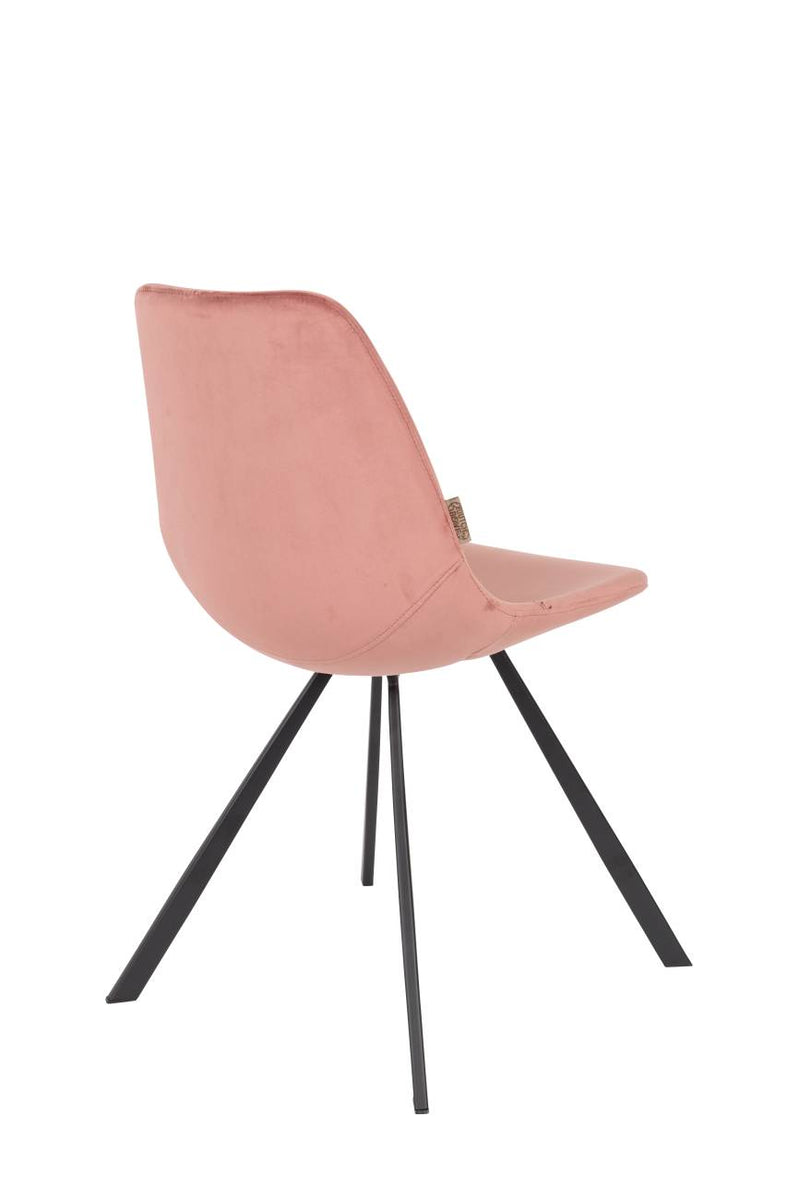 Esszimmerstuhl FRANKY VELVET Samt Rosa von DutchBone