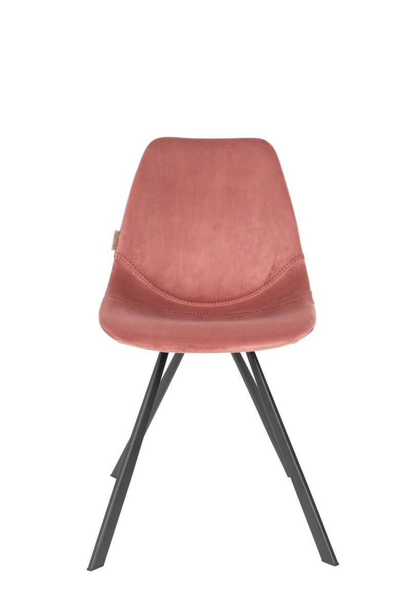 Esszimmerstuhl FRANKY VELVET Samt Rosa von DutchBone