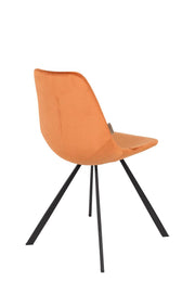 Esszimmerstuhl FRANKY VELVET Samt Orange von DutchBone
