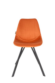 Esszimmerstuhl FRANKY VELVET Samt Orange von DutchBone