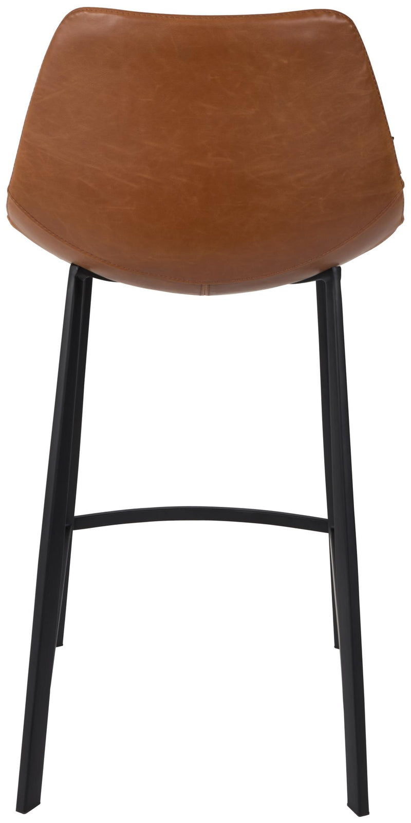 Tresenhocker FRANKY Kunstleder Vintage braun von DutchBone