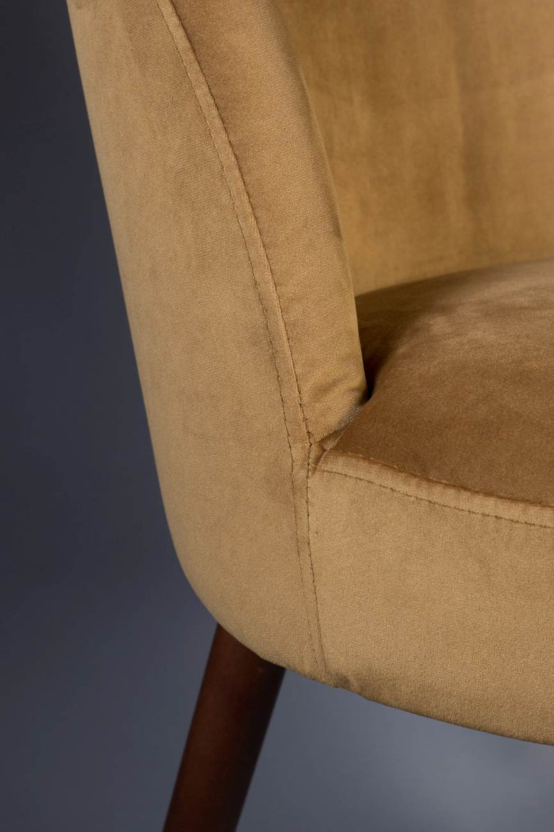 Esszimmerstuhl BARBARA VELVET Samt Camel von DutchBone