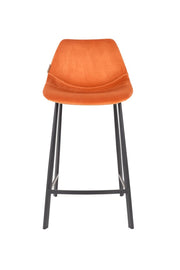 Tresenhocker FRANKY VELVET Samt Orange von DutchBone