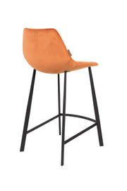 Tresenhocker FRANKY VELVET Samt Orange von DutchBone