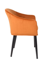 Esszimmerstuhl CATELYN Samtlook Orange