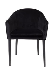 Esszimmerstuhl CATELYN Samtlook Schwarz