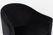 Esszimmerstuhl CATELYN Samtlook Schwarz