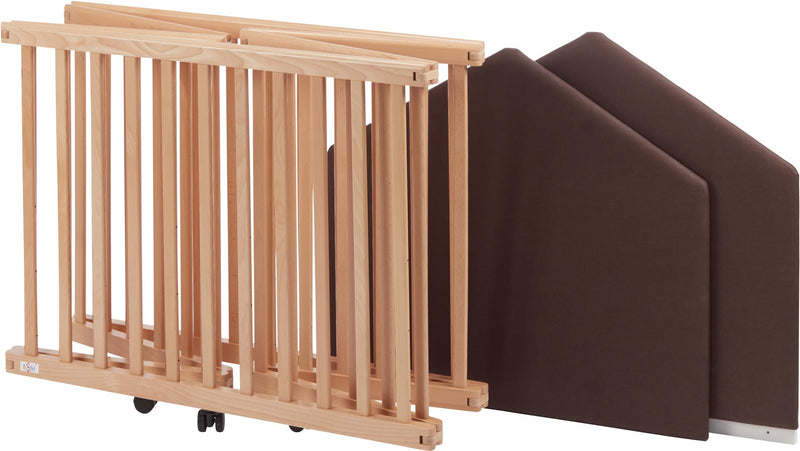 Faltbares Laufgitter Laufstall tiSsi® Buche natur 6-eckig