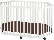 Faltbares Laufgitter Laufstall tiSsi® Buche weiß 6-eckig