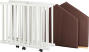 Faltbares Laufgitter Laufstall tiSsi® Buche weiß 6-eckig