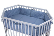 tiSsi® 6-eck Laufgittereinlage in Blau mit Krone