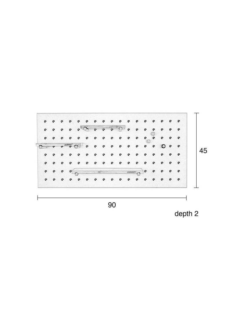 PEGBOARD BUNDY WHITE - Steckboard von Zuiver in Weiß
