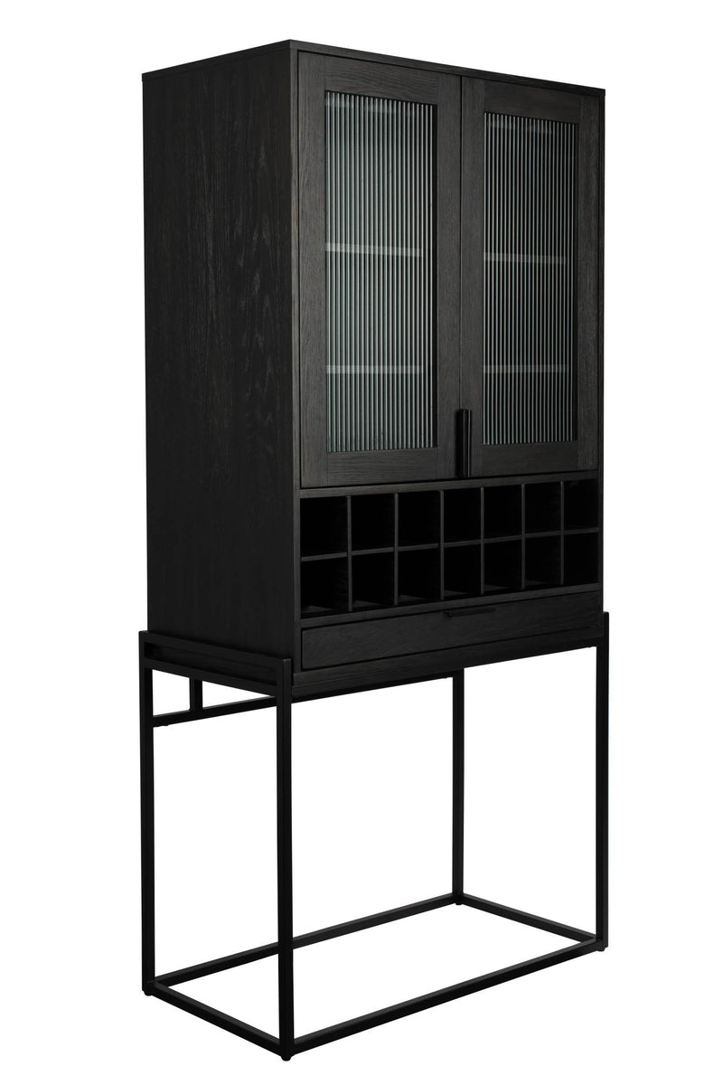 Buffetschrank Weinschrank TRAVIS BLACK OAK von ZUIVER