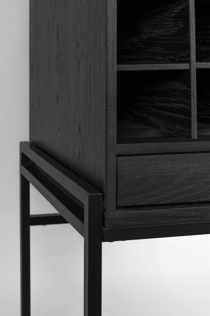 Buffetschrank Weinschrank TRAVIS BLACK OAK von ZUIVER