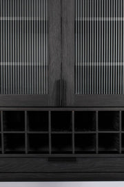 Buffetschrank Weinschrank TRAVIS BLACK OAK von ZUIVER