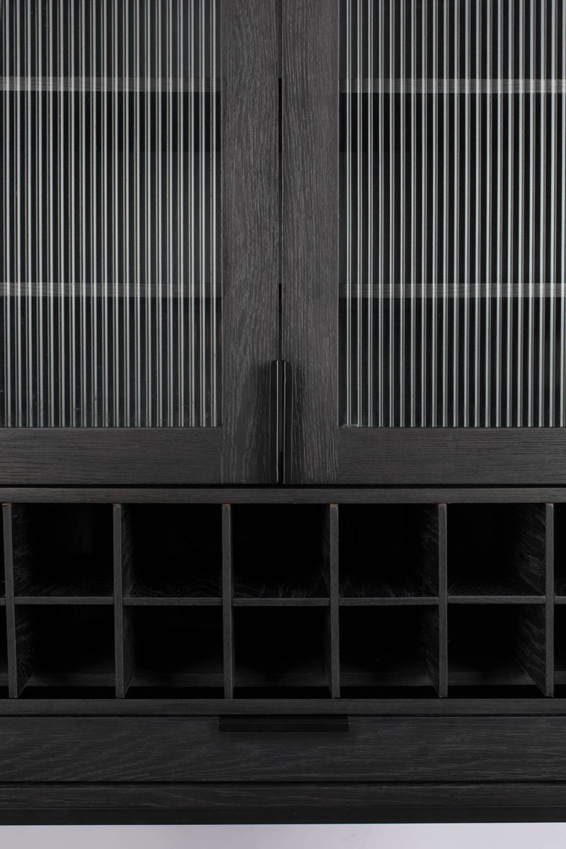 Buffetschrank Weinschrank TRAVIS BLACK OAK von ZUIVER