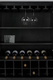 Buffetschrank Weinschrank TRAVIS BLACK OAK von ZUIVER