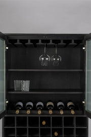 Buffetschrank Weinschrank TRAVIS BLACK OAK von ZUIVER