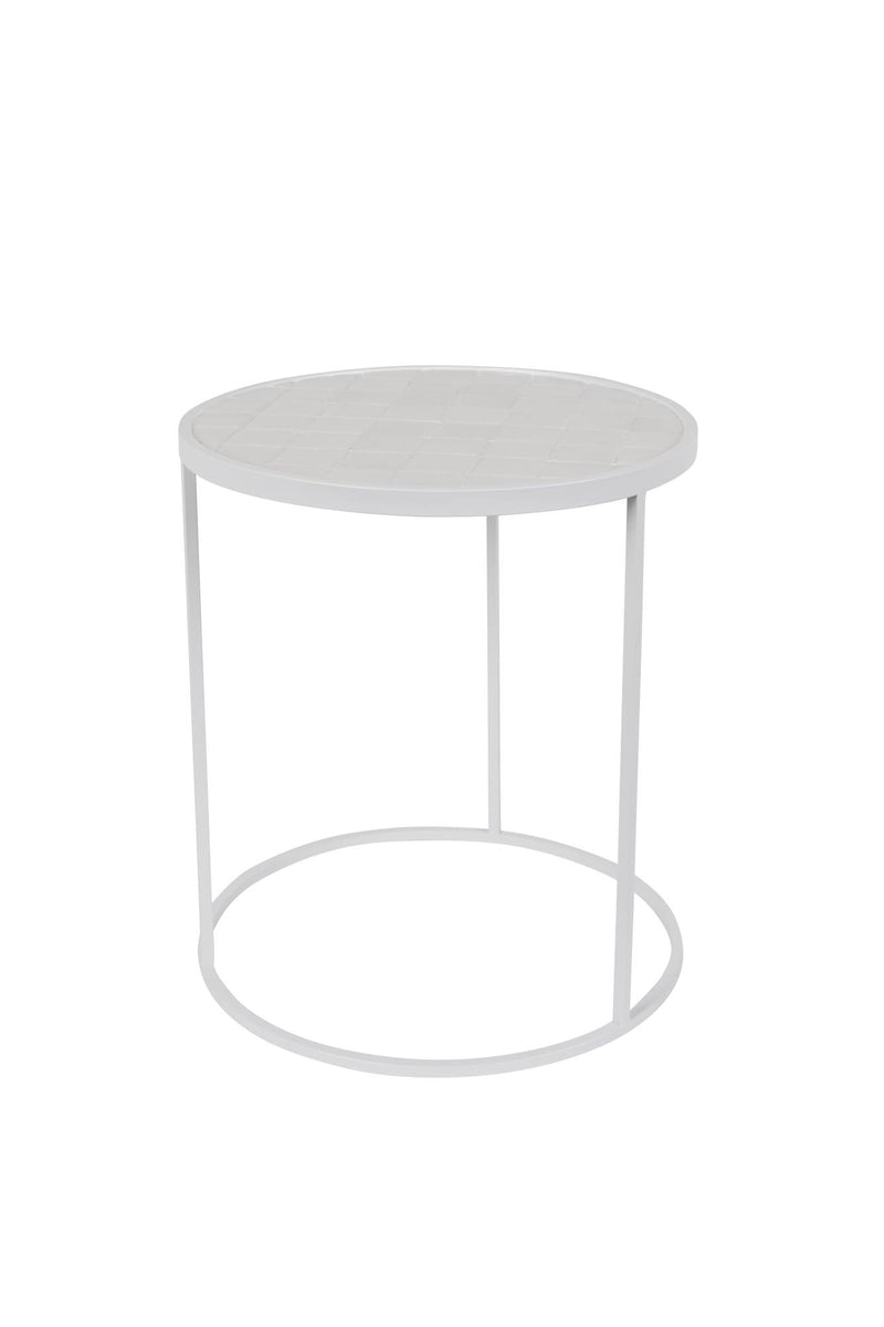 Beistelltisch GLAZED WHITE von ZUIVER