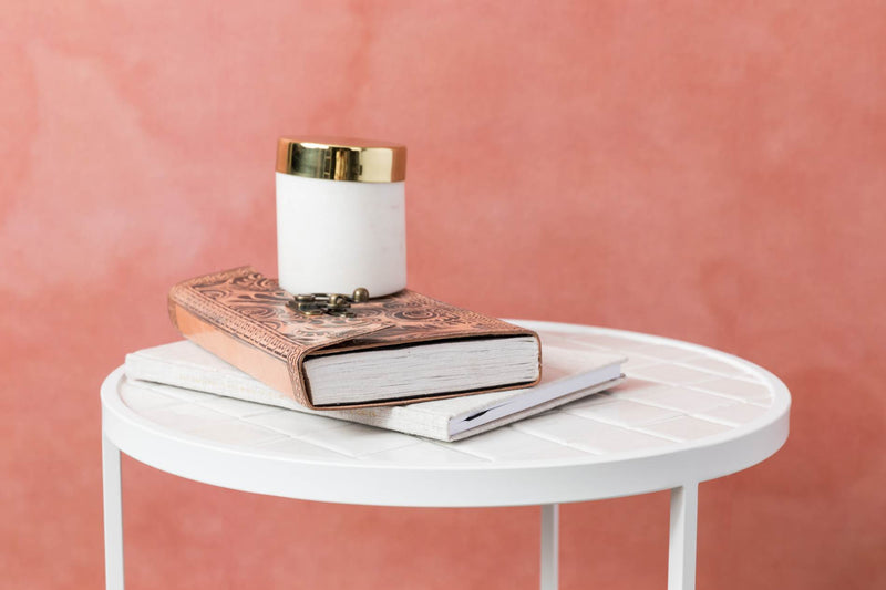 Beistelltisch GLAZED WHITE von ZUIVER
