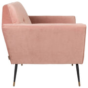 Lounge Sessel KATE Samt Altrosa von DUTCHBONE