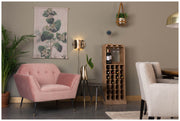 Lounge Sessel KATE Samt Altrosa von DUTCHBONE