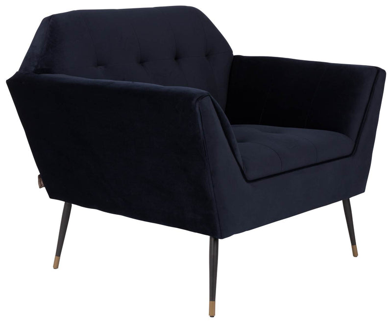 Lounge Sessel KATE DEEP BLUE Samt von DUTCHBONE