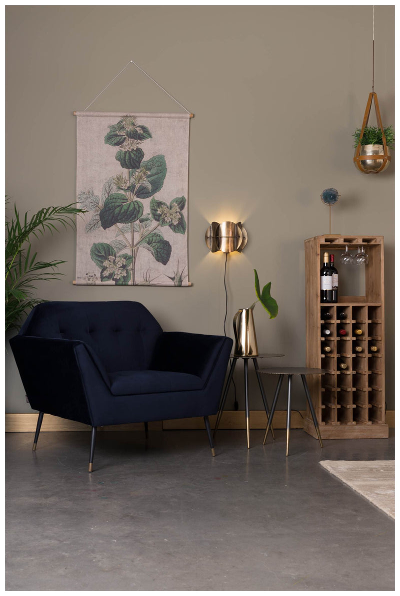 Lounge Sessel KATE DEEP BLUE Samt von DUTCHBONE