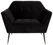 Lounge Sessel KATE BLACK Samt von DUTCHBONE