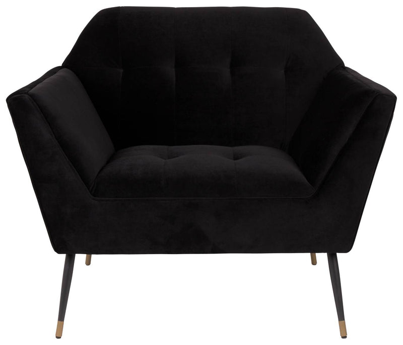 Lounge Sessel KATE BLACK Samt von DUTCHBONE