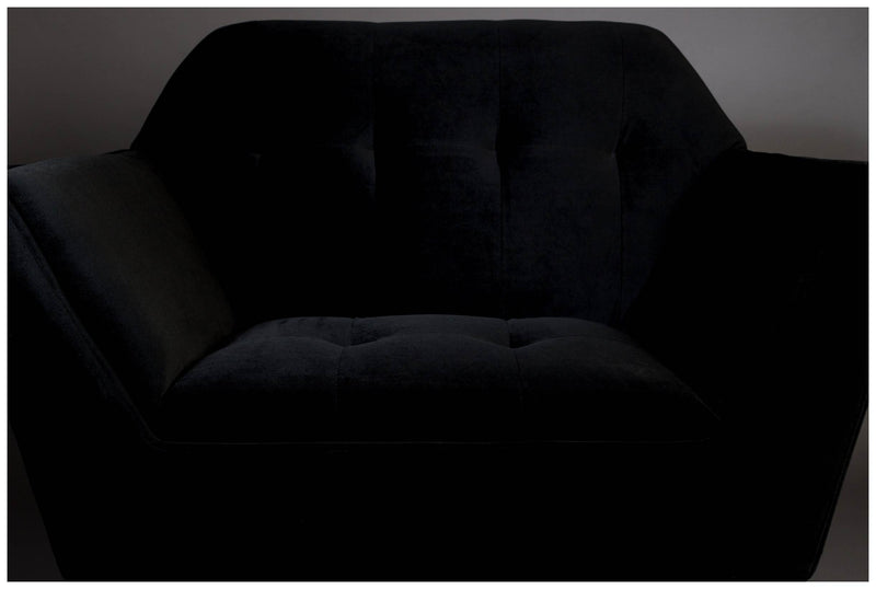 Lounge Sessel KATE BLACK Samt von DUTCHBONE