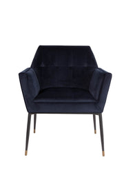 Armlehnstuhl KATE DEEP BLUE Samt von DUTCHBONE