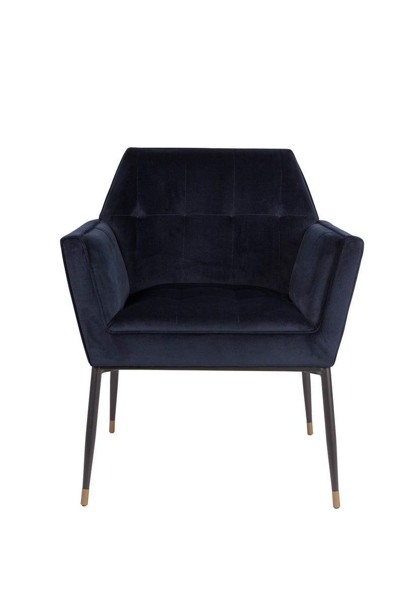 Armlehnstuhl KATE DEEP BLUE Samt von DUTCHBONE