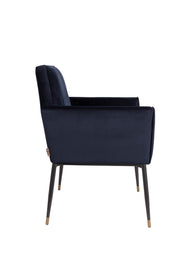 Armlehnstuhl KATE DEEP BLUE Samt von DUTCHBONE