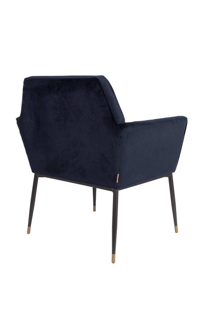 Armlehnstuhl KATE DEEP BLUE Samt von DUTCHBONE