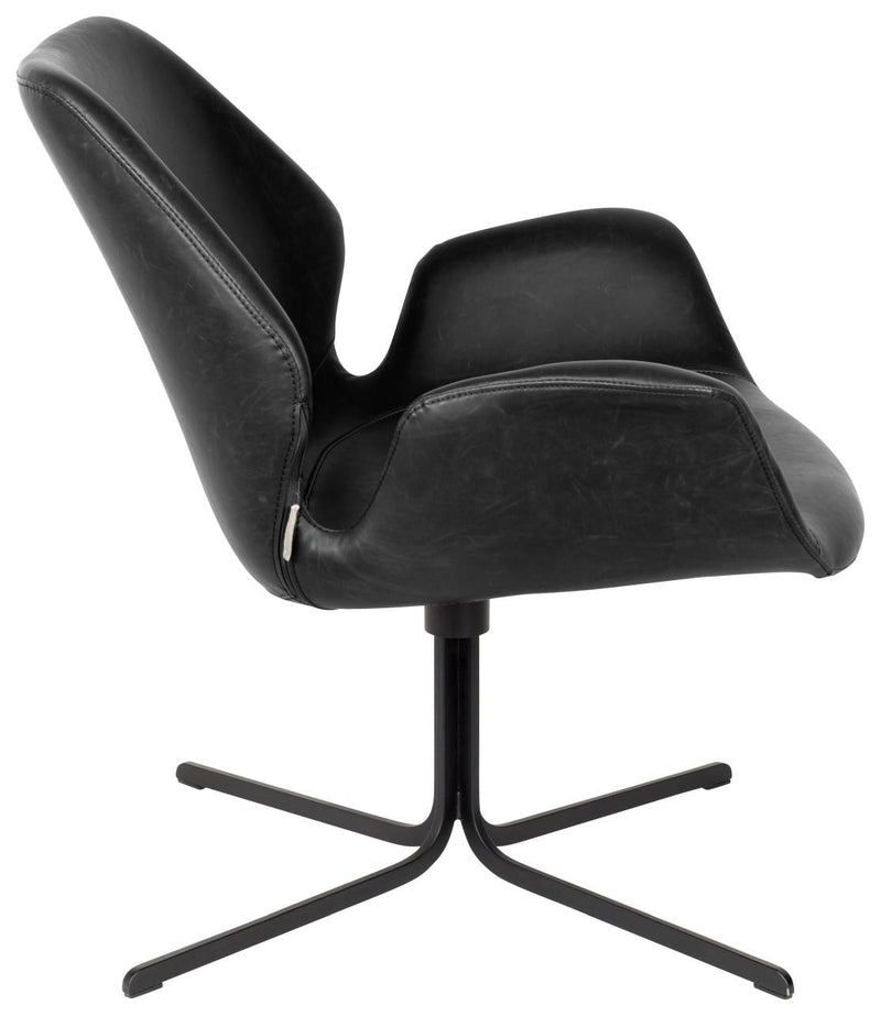 NIKKI ALL BLACK Lounge Sessel Relaxsessel von ZUIVER
