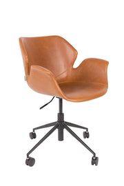 Bürostuhl NIKKI OFFICE ALL BROWN von Zuiver