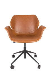 Bürostuhl NIKKI OFFICE ALL BROWN von Zuiver