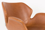Bürostuhl NIKKI OFFICE ALL BROWN von Zuiver
